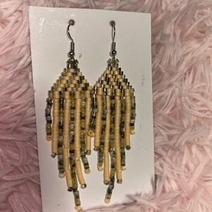 Elegant Beaded Dangle Earrings